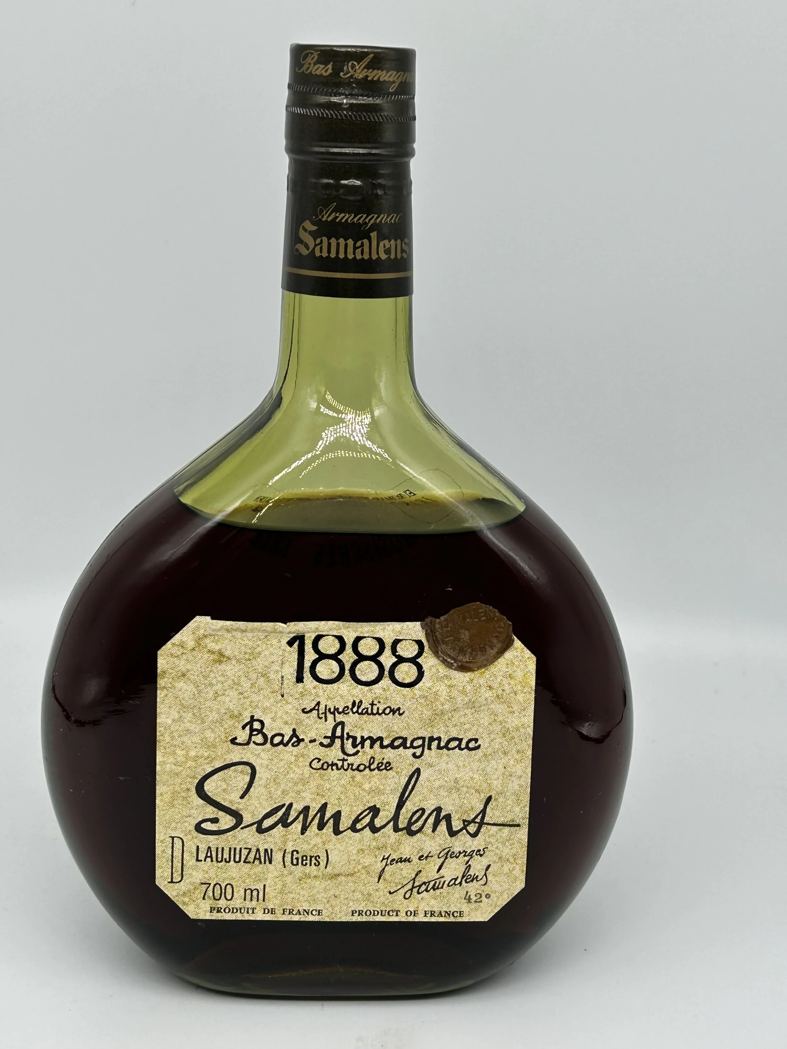 BARON GASTON LEGRAND BAS ARMAGNAC 1973 — cask-and-bottles